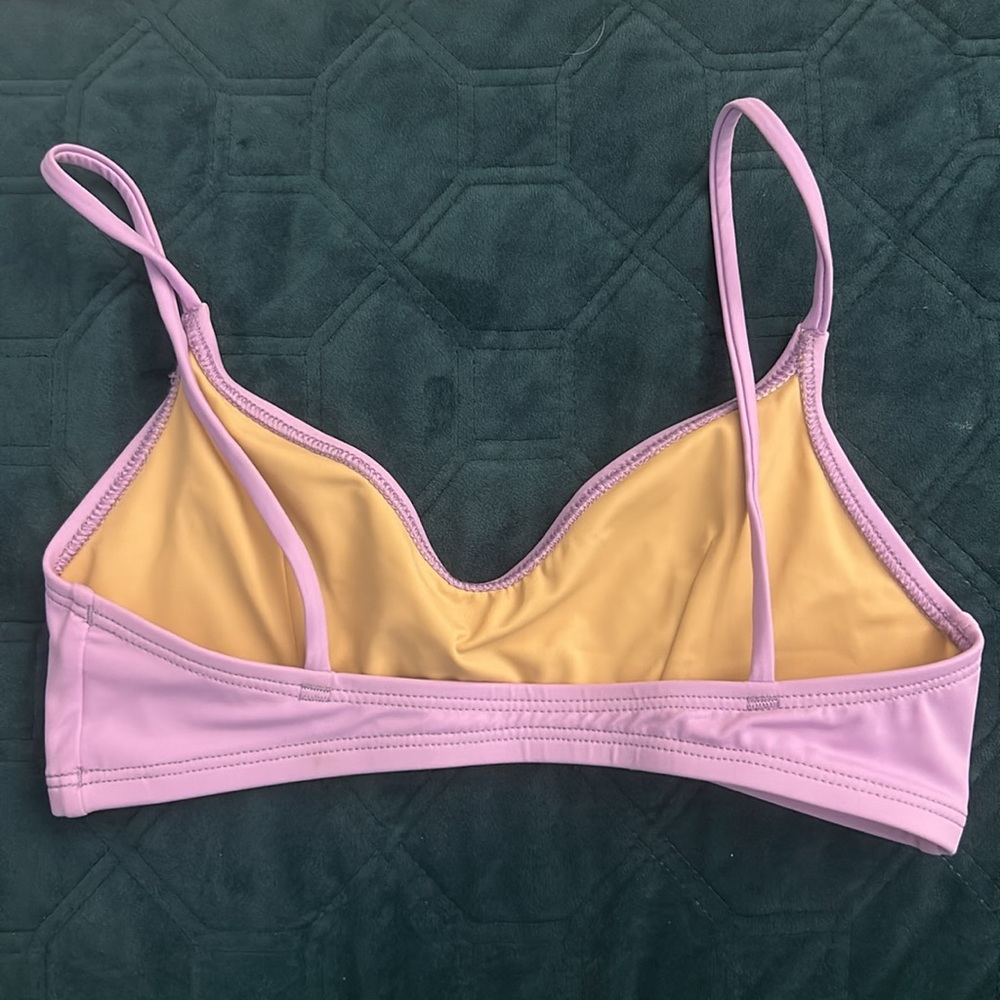 Nu Swim Stas Bikini Top in Lilac Lavender Purple - Picture 3 of 5